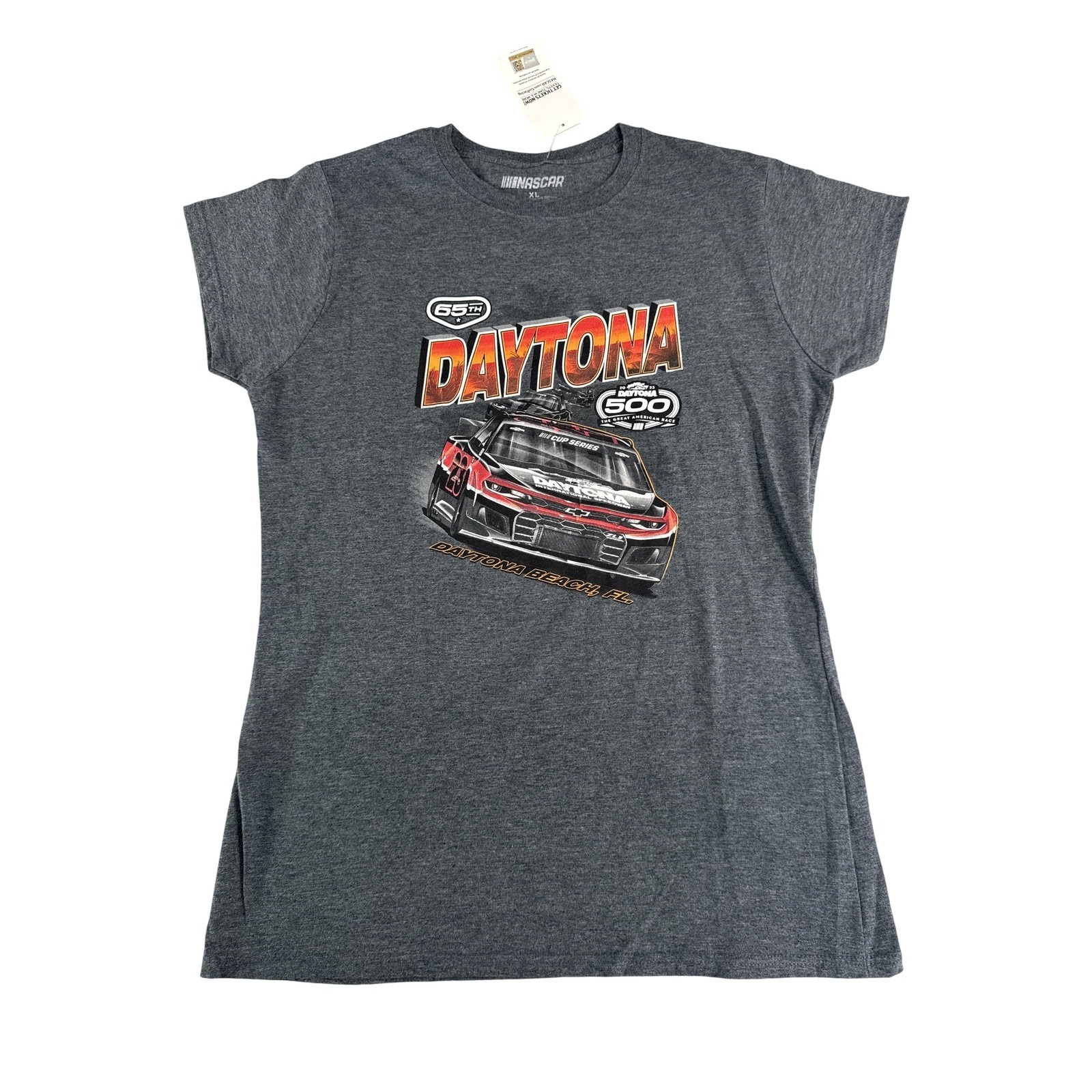 Daytona 500 Shirt Mens Xl Gray Nascar Cup Series Daytona Beach Racing Tee 2023